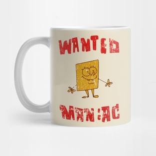 SpongeBob SquarePants Vintaage Disstresed- Wanted Maniac Mug